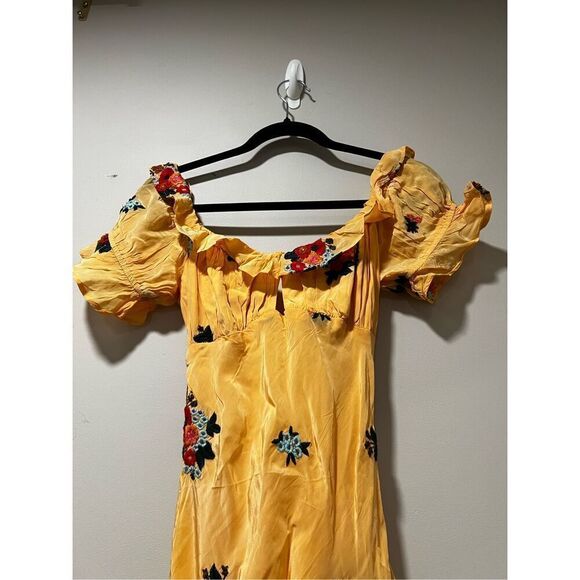 Free People Women's Multicolor Bali Santa Cruz Floral Maxi Dress Small NWOT - Picture 7 of 11